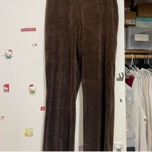 Brown Suede Pants